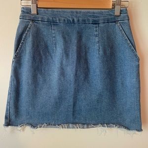 Denim Mini Skirt